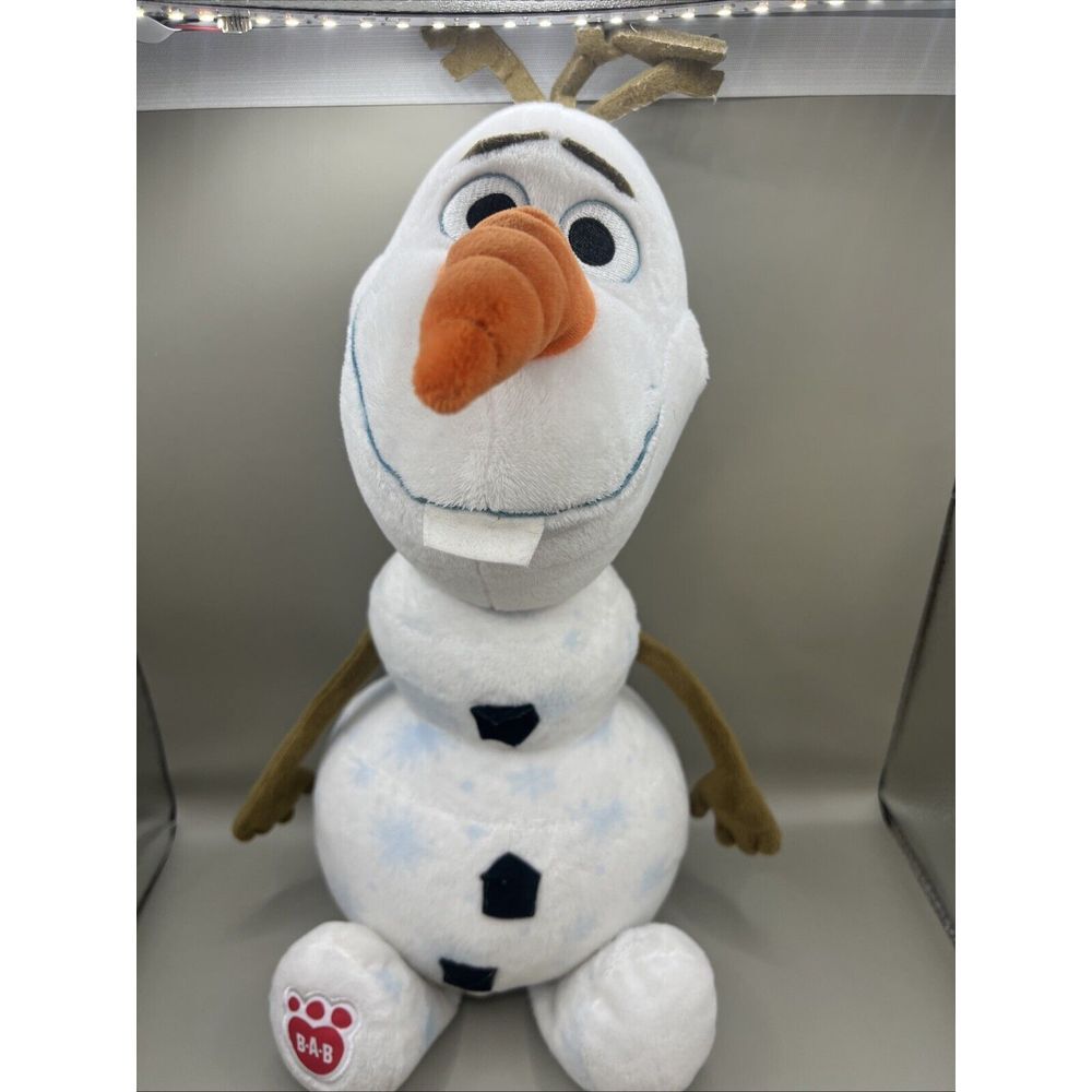 Olaf Build A Bear Plushie Stuffed Animal Snowman Frozen 2-Voice Activated Song